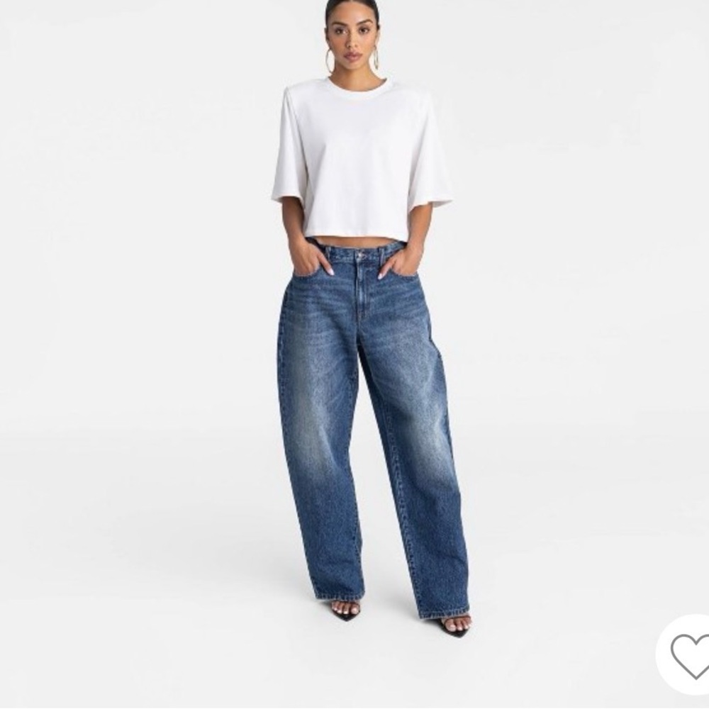 KNB by KAHLANA Stylish Blue Wide Leg Women's Jeans